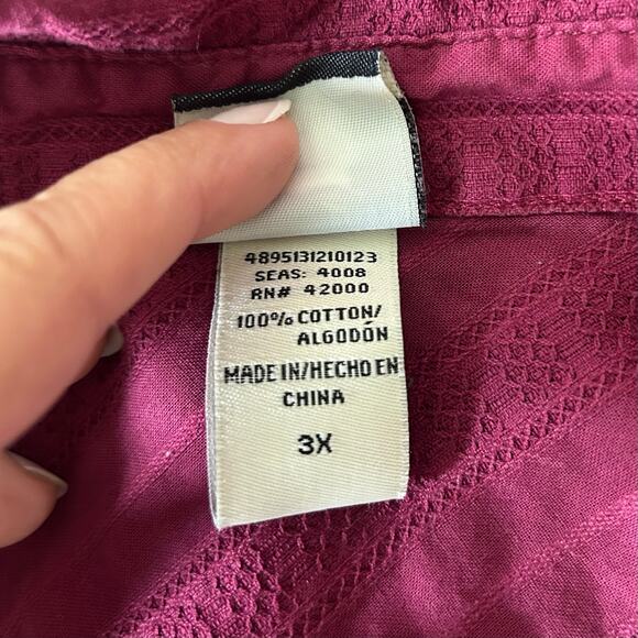 Vintage Route 66 short sleeve babydoll peplum empire waist boho Y2K Retro 3X - Picture 12 of 13